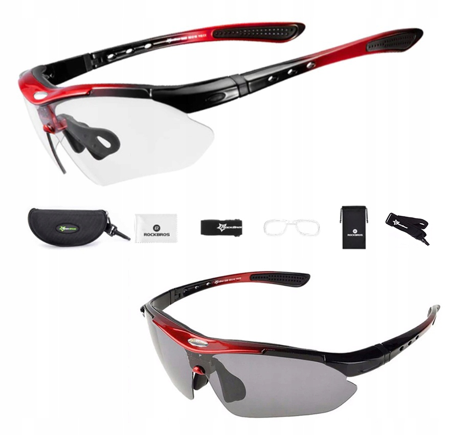 

Okulary na rower Rockbros szkła fotochromowe UV400