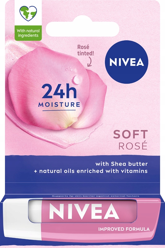NIVEA Pomadka ochronna do ust Soft Rose