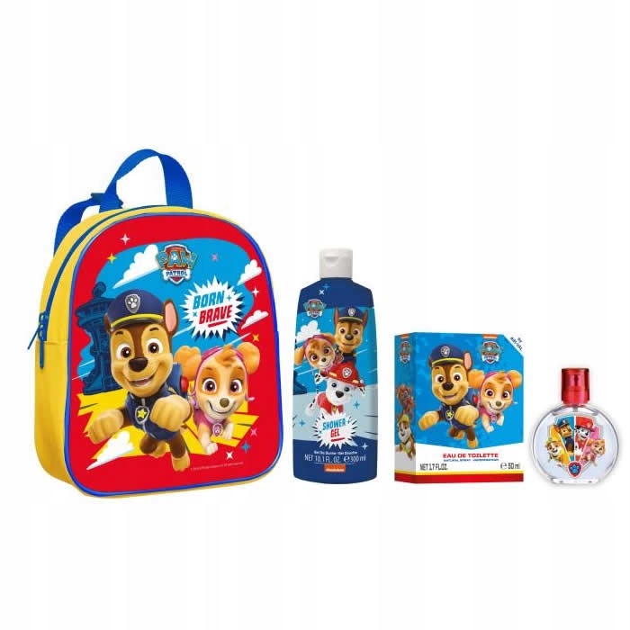 Paw Patrol Psi Patrol Zestaw dla dzieci Perfumy Żel Plecak