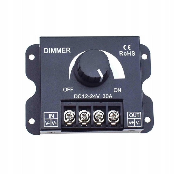 Ściemniacz Led DC 12V/24V, 30A/8A