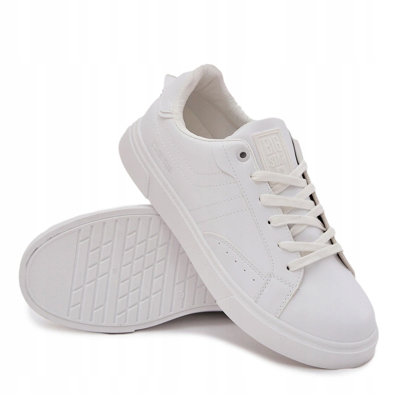 Tenisky Snakers Eko Kožené Nízké Big Star OO174118 Bílé 45