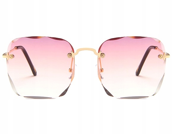 

metalowe Okulary kwadratowe cieniowane pilotki hot