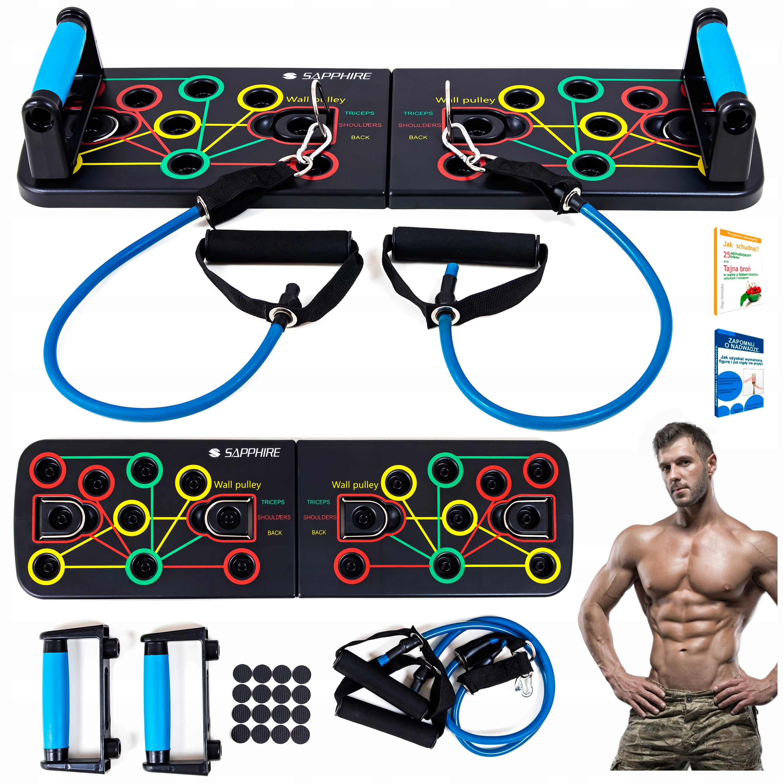 

Deska uchwyty Do Pompek Sg do ćwiczeń Push Up 13w1
