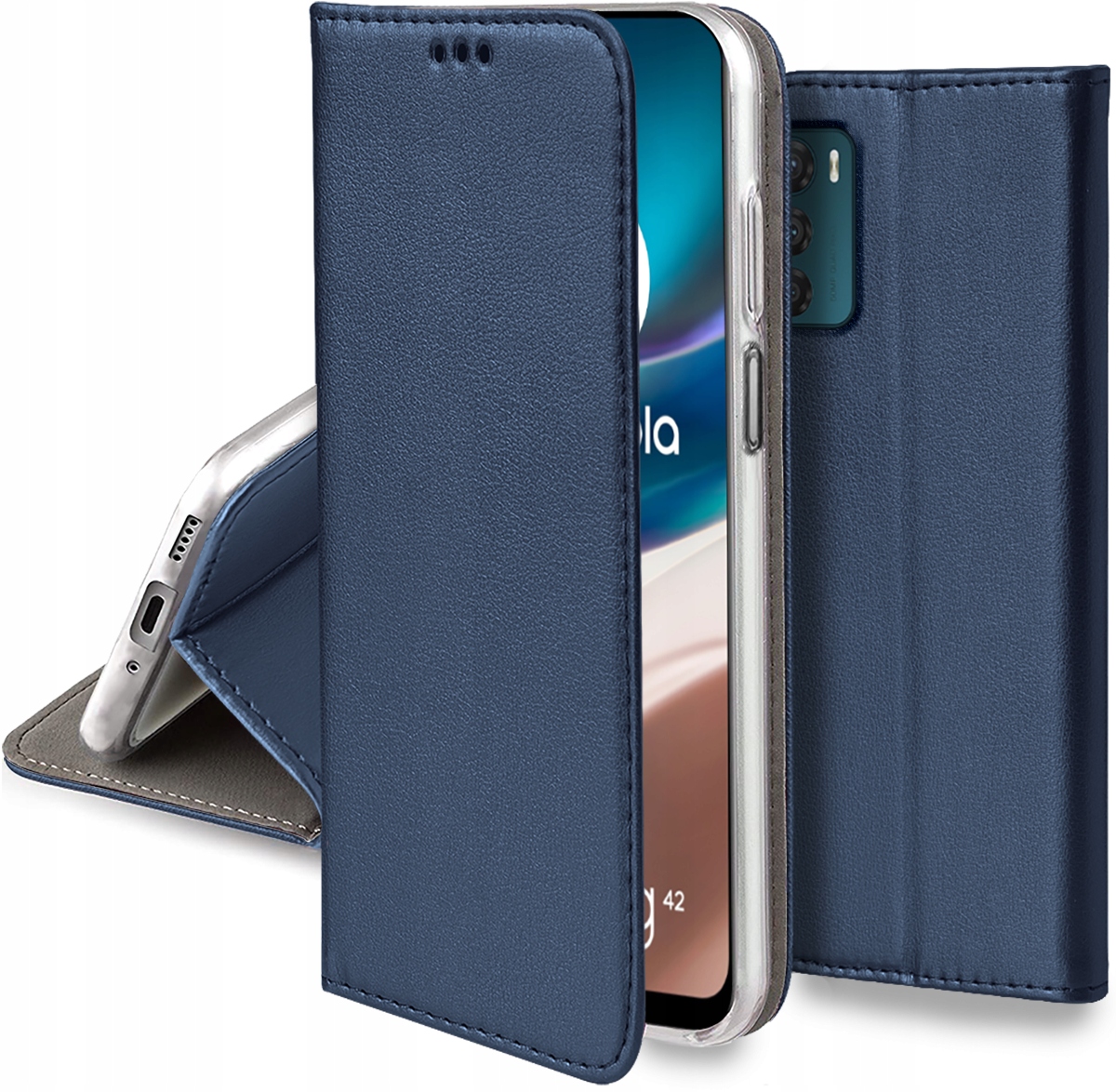 

Etui Smart Magnet Szkło 9H do Motorola Moto G42