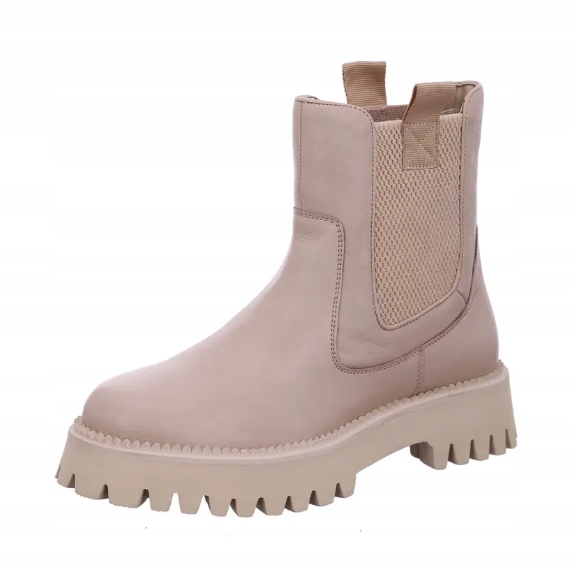 Ara Béžové Kotníkové Boty Z Přírodní Kůže Na Platformě 40 6CA