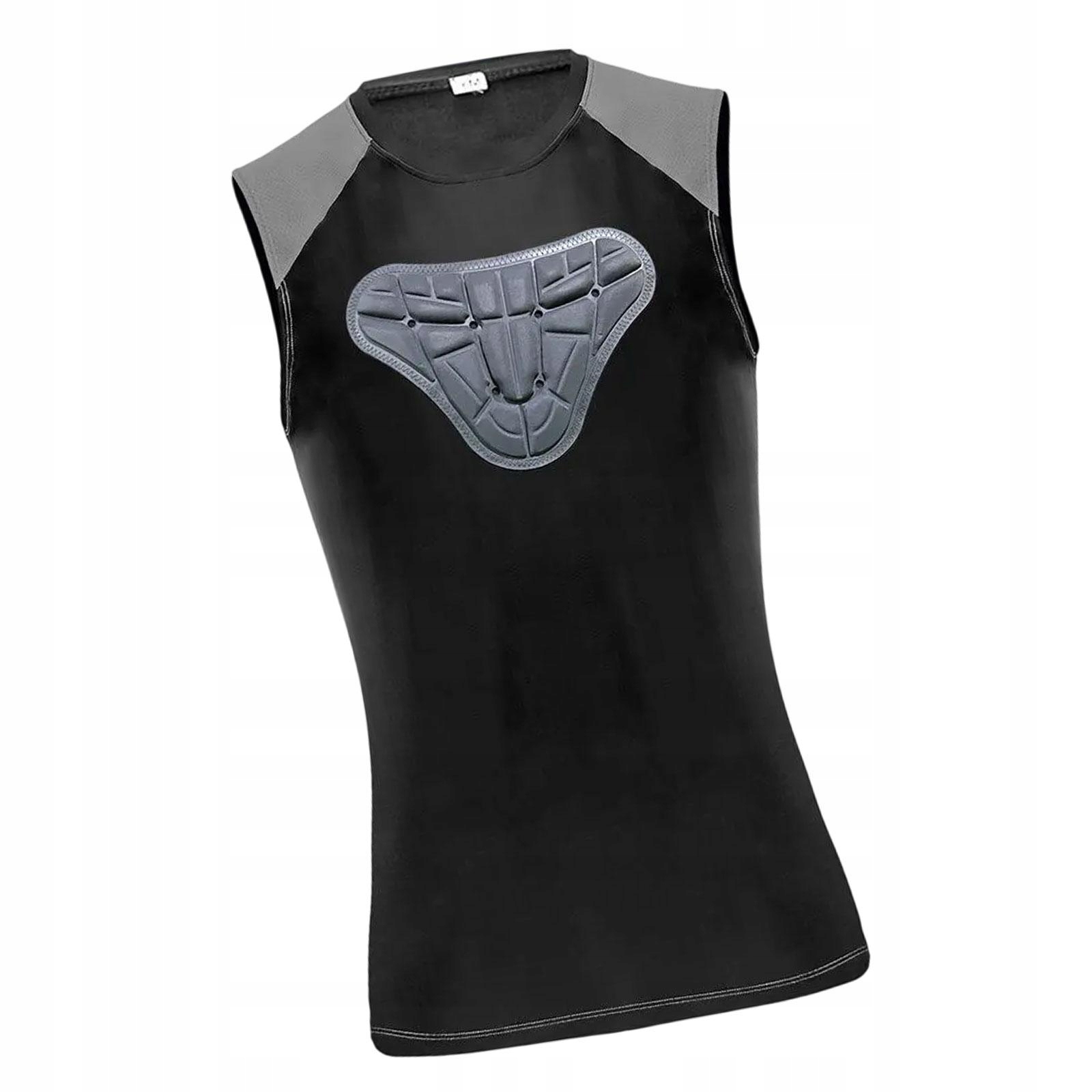 Jak opisano Versatile Chest Rib Protector Vest Chest Guard Men Padded Chest Rib Protector Vest