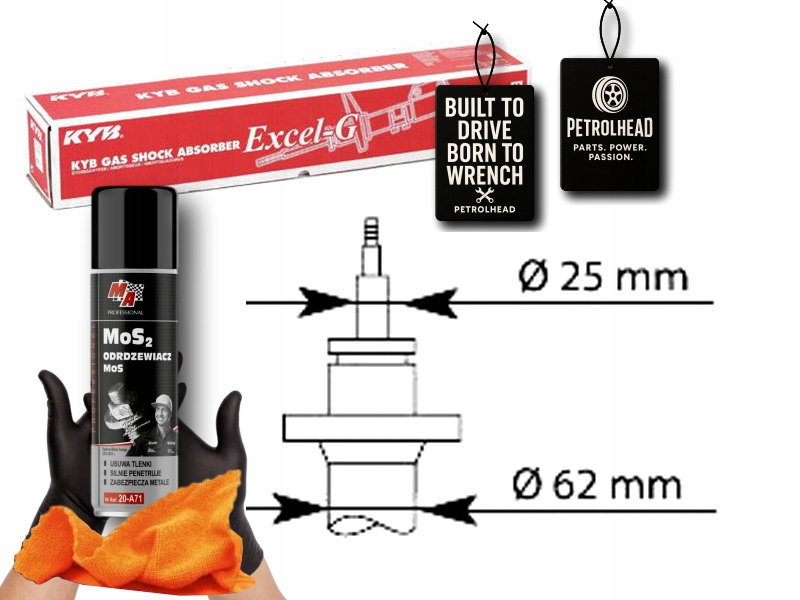 Tlumič Citroen Přední Jumper Fiat Ducato Peuge #Petrolhead Pro+ Kit1