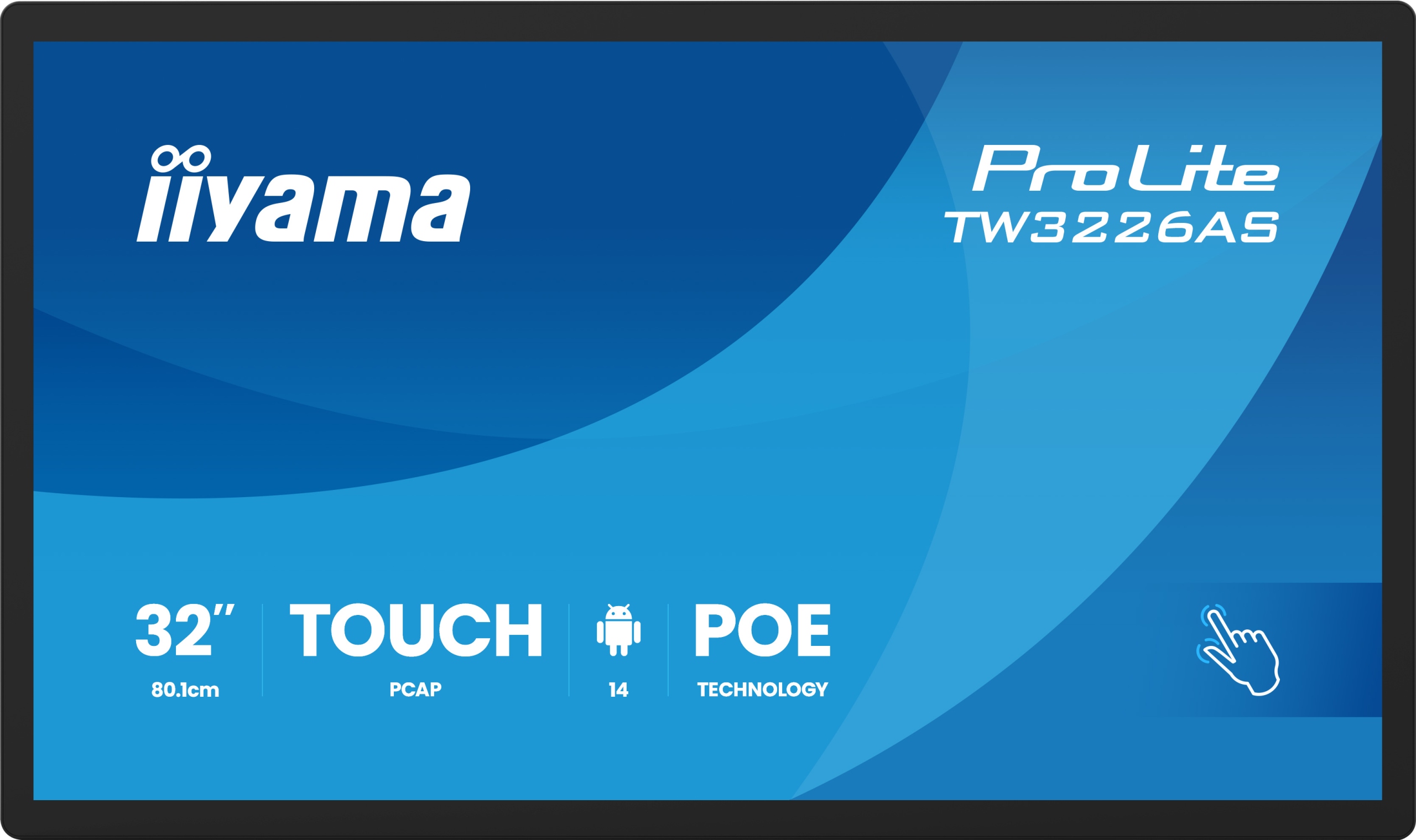 32" iiyama TW3226AS-B3P: Va, Fhd, Android, Poe