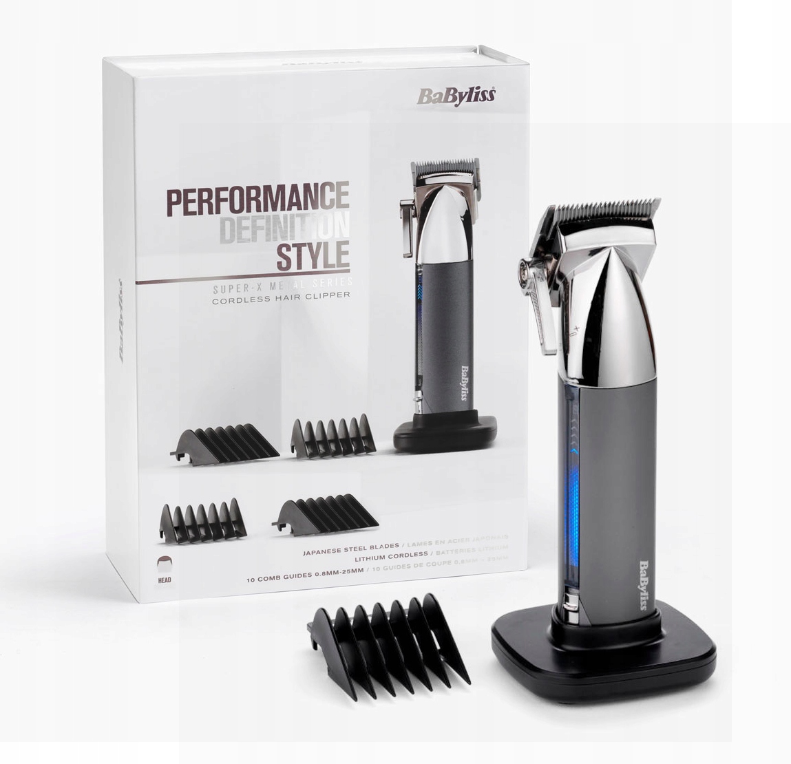 Maszynka do strzyżenia włosów i brody Babyliss Super-x Metal E996E