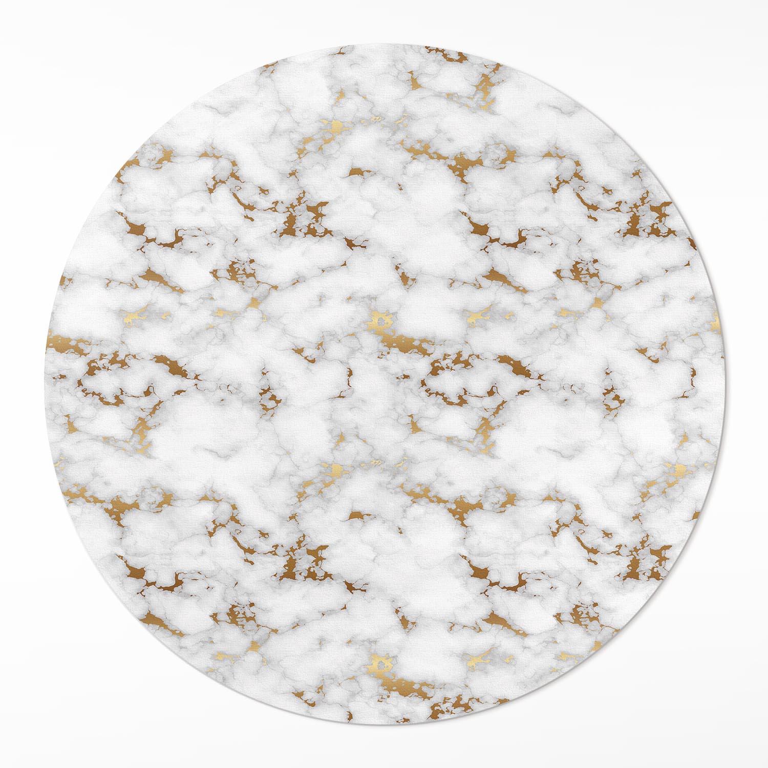 Moderní Kulatý koberec Vinyl Salon Světlý mramor, módní kámen ⌀ 120 cm