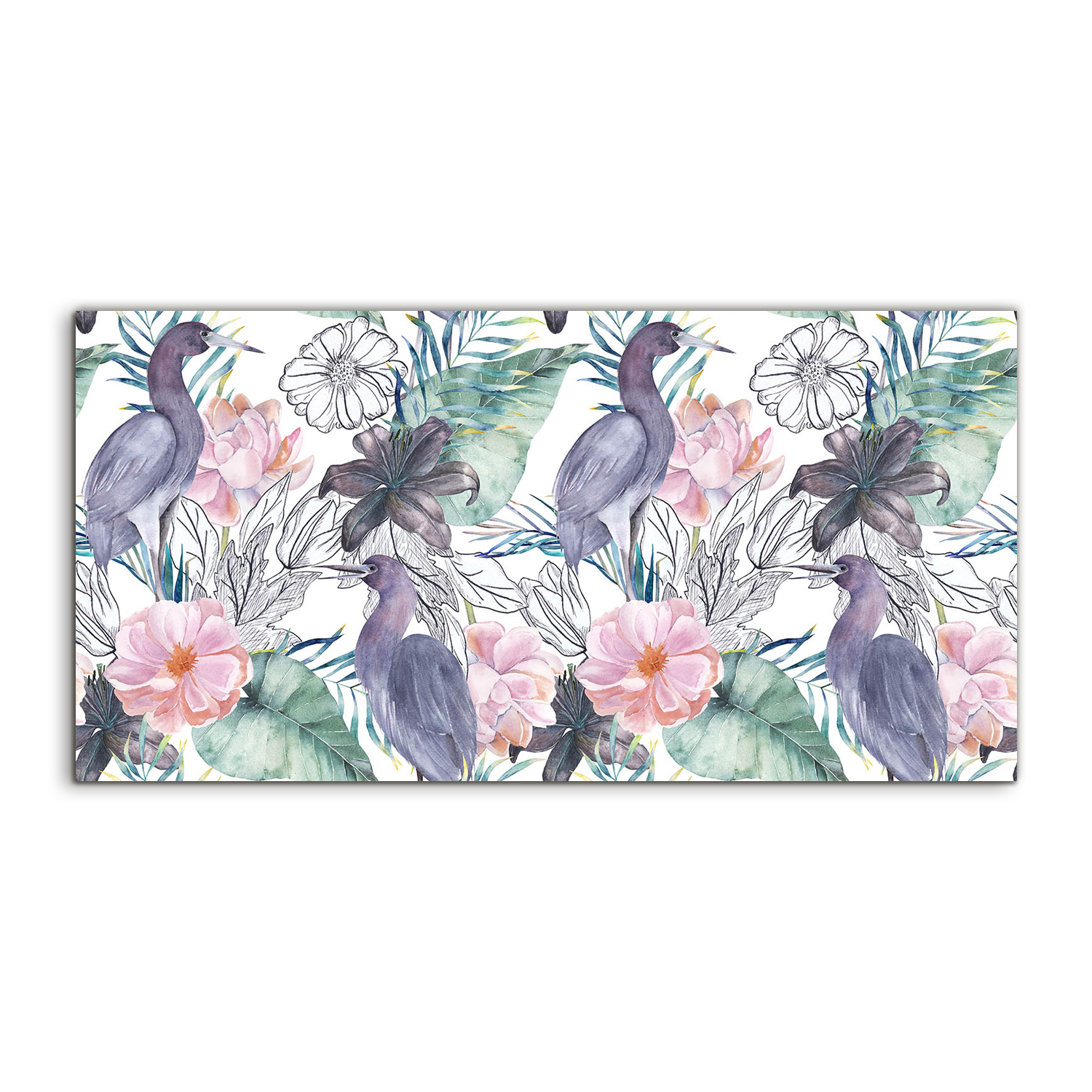 

Fotoobraz 140x70 z grafiką Tropiki Zwierzęta Ptaki