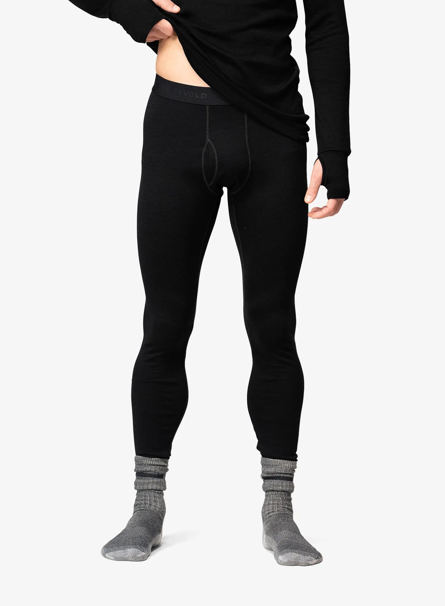 Termoaktivní legíny Devold Expedition Merino 235 Longs černá S