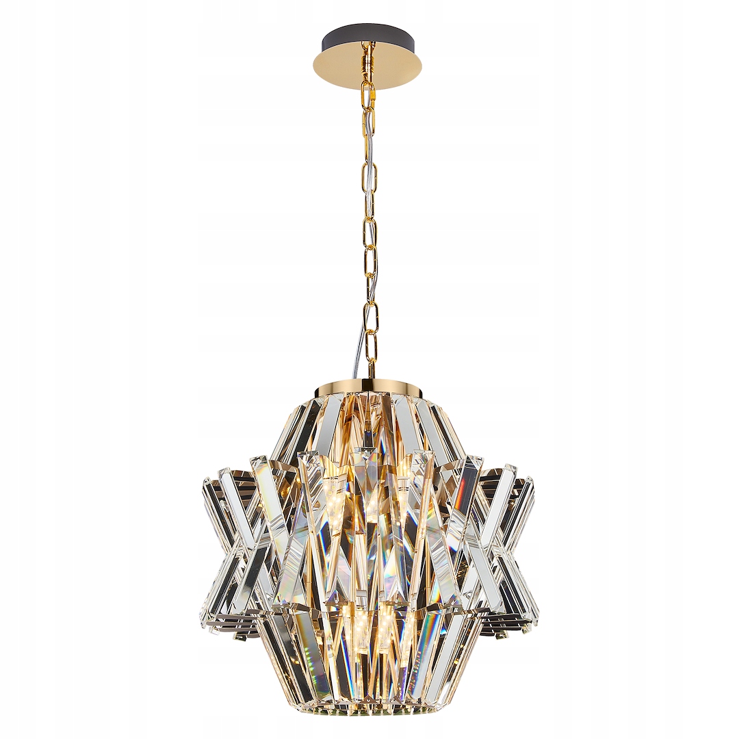 MiLAGRO Luster Crown Gold 4Xe14 Stropná lampa Závesné osvetlenie