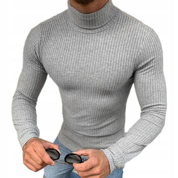 

Sweter Golf Męski Slim fit Athletic Elastyczny