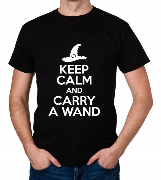 

koszulka Keep Calm And Carry A Wand prezent