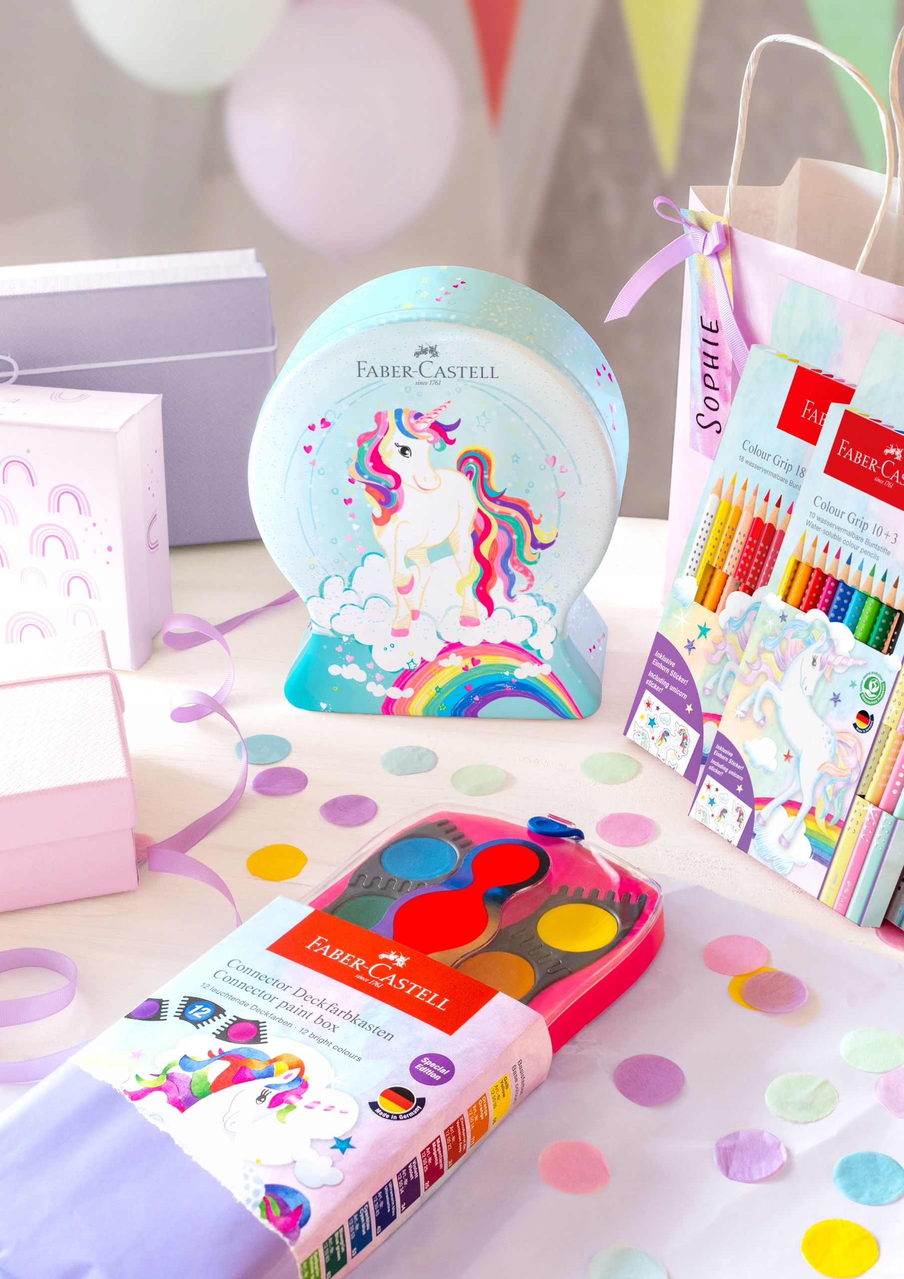 FABER-CASTELL Flamastry pisaki Connector JEDNOROŻEC markery mazaki ZESTAW Bohater / Bajka brak