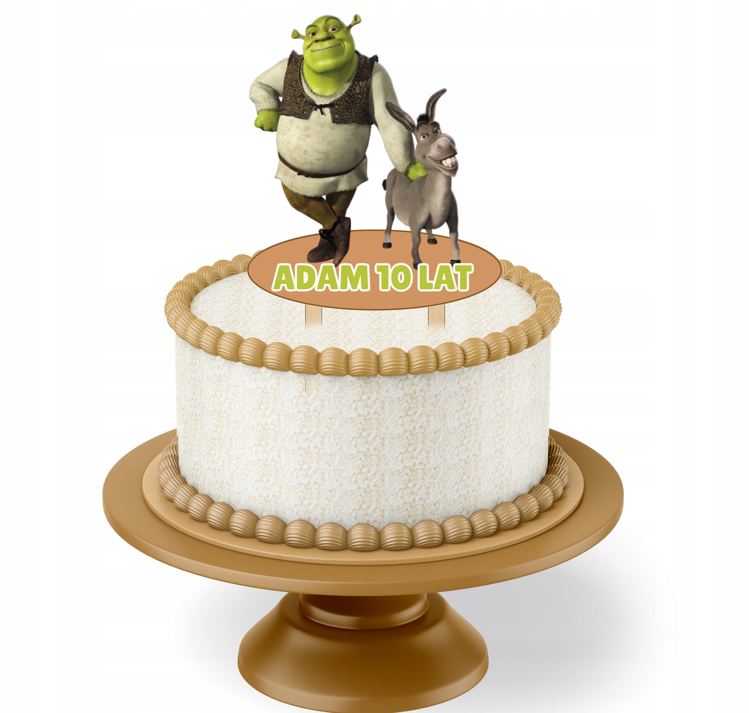 

Topper Kolorowy Na Tort Urodzinowy Shrek Imie