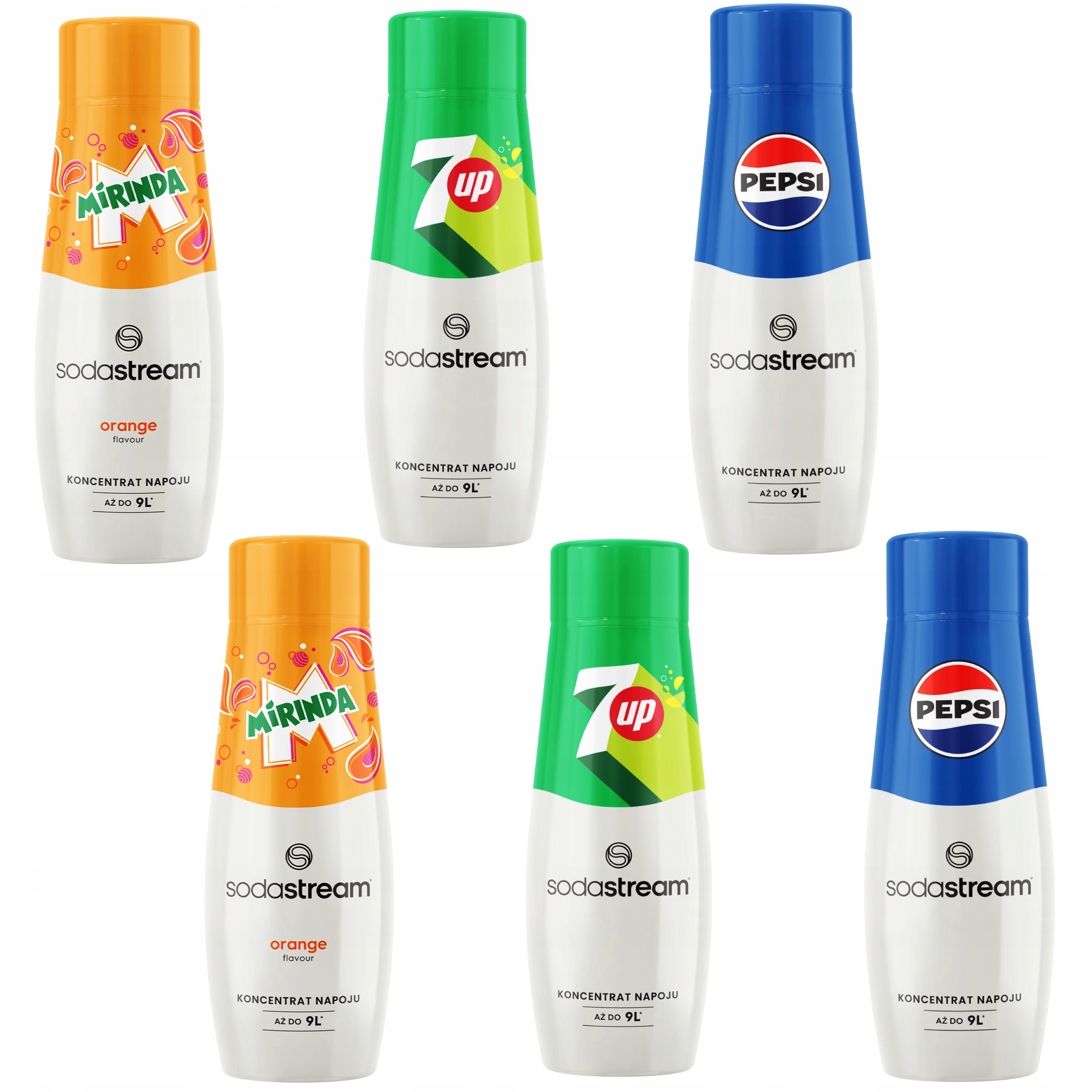 Sodastream Koncentrát 2xPEPSI 2xMIRINDA 2x7UP