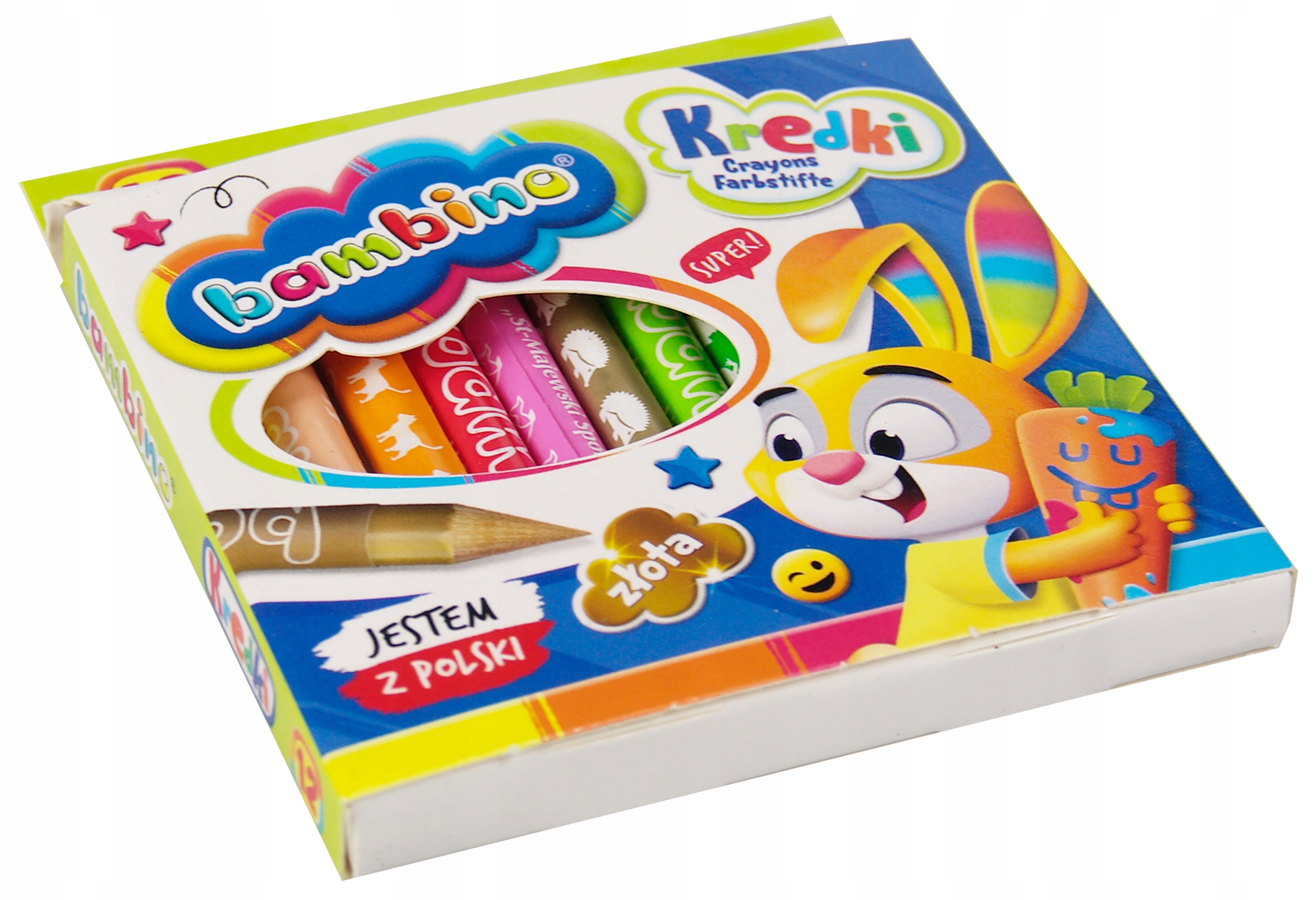 BAMBINO KREDKI SZKOLNE ŚWIECOWE WOSKOWE 12 KOL EAN (GTIN) 5903235000225