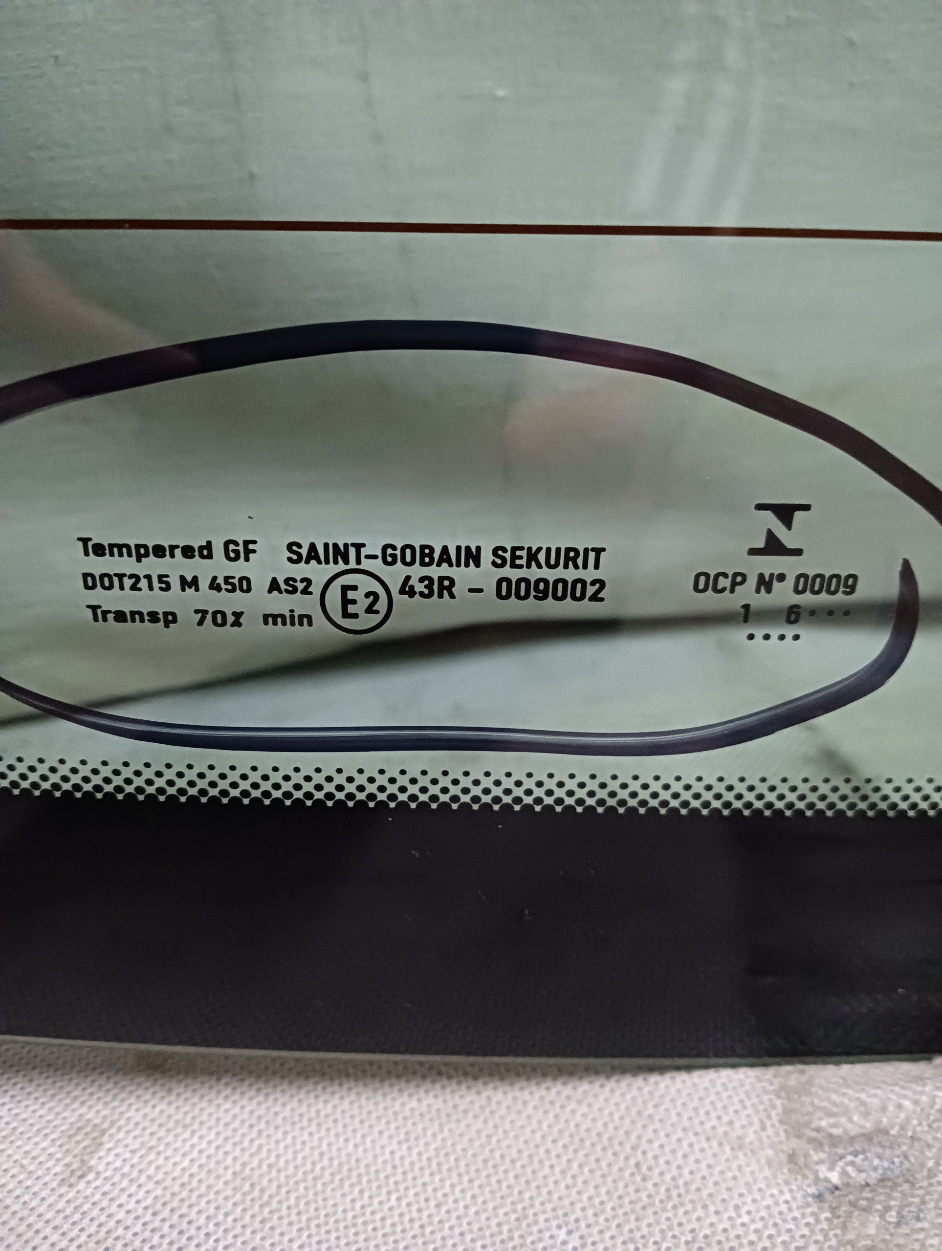 SZYBA TYLNA OPEL MERIVA A (2003-2010) AS2 Numer katalogowy części 009002