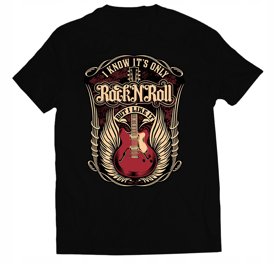 

Koszulka Rock And Roll Tshirt Z Gitarą Gitara 3XL