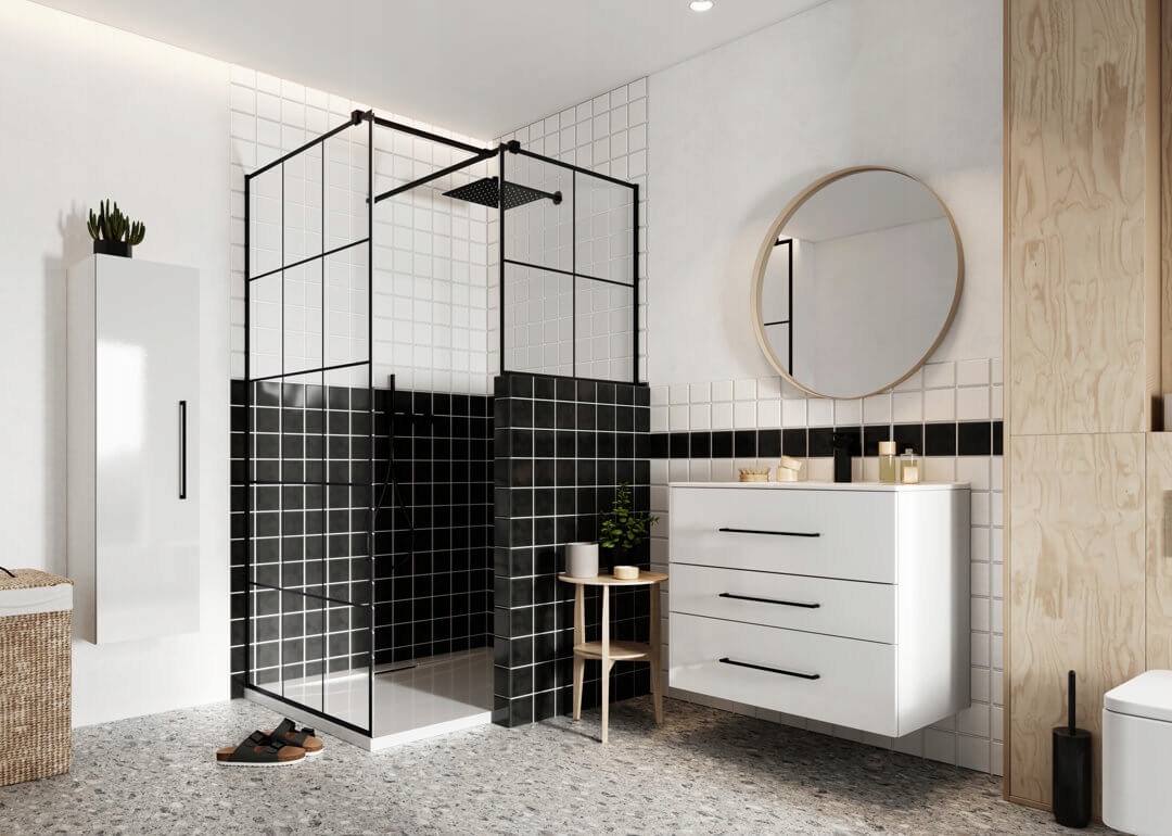 Szafka Magne biała wiszaca 3 szuflady z umywalką 60 cm Marka Defra