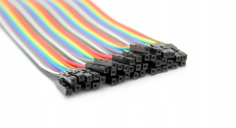 Przewód 40 żyłowy kolorowy żeńsko-żeński 20cm