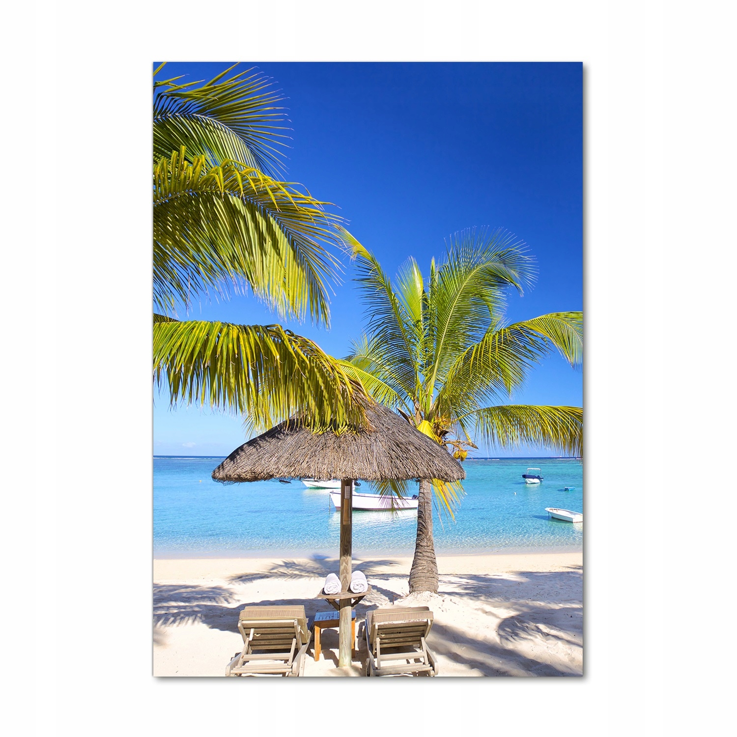 

Foto obraz szklany pionowy Tropikalna plaża 70x100