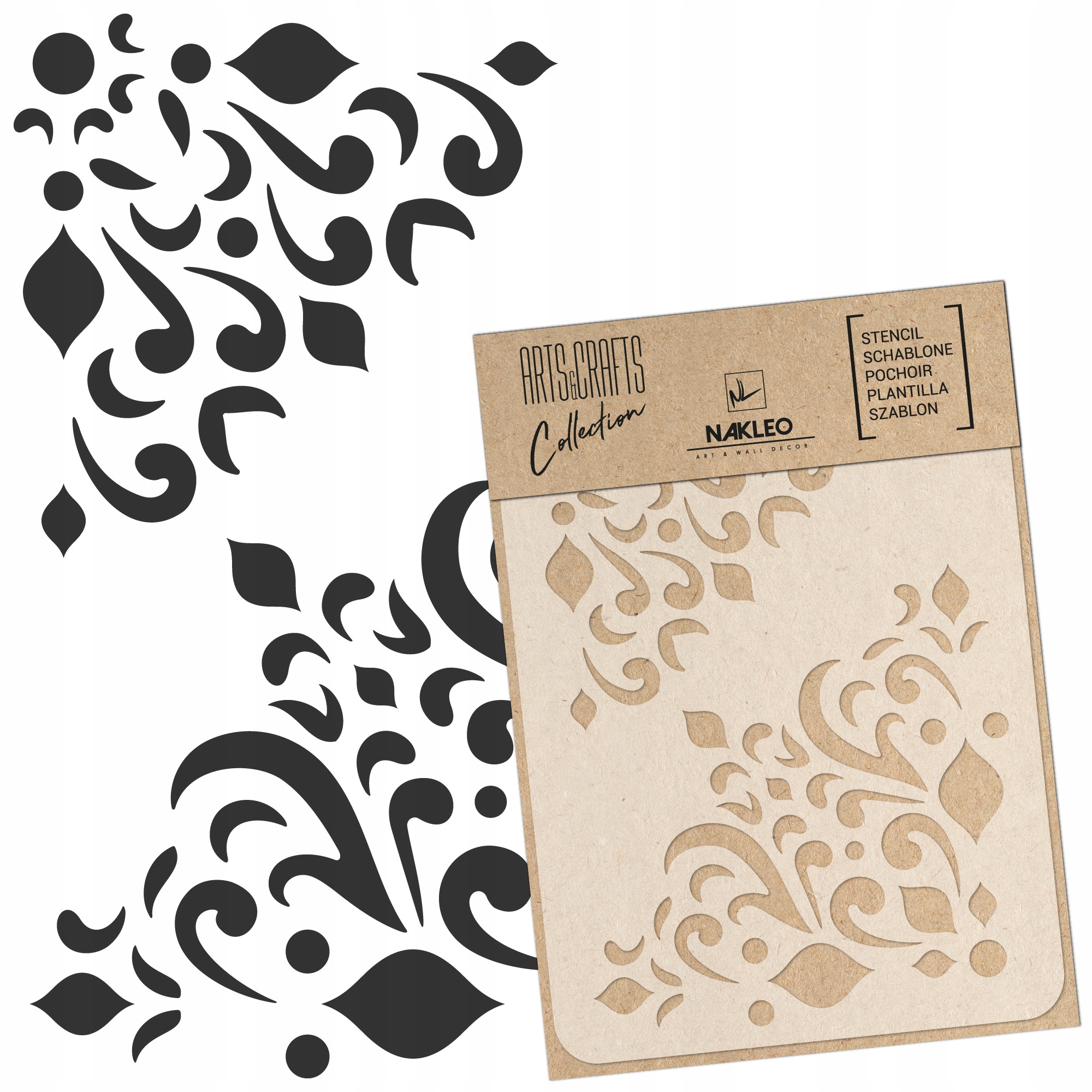 Szablon Scrapbooking Diy A4 Mandala – Narożnik