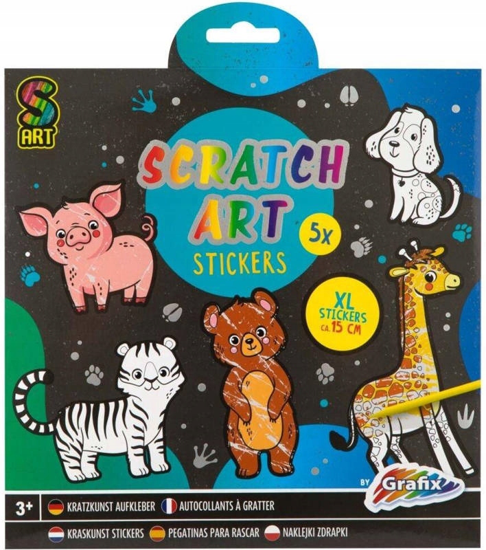 Zdrapywanka Dla Dzieci Zwierzątka + Rysik