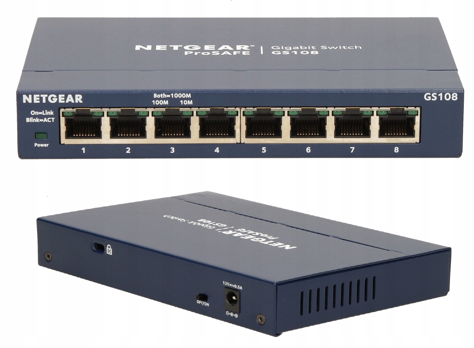 

Switch Netgear GS108GE 8 Portów gigabit 1000MB