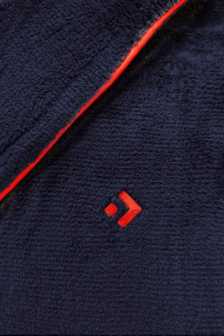 SZLAFROK MĘSKI CIEPŁY PUSZYSTY MORAJ GRANATOWY OCIEPLONY SZARY ROZM. XXL Materiał dominujący poliester