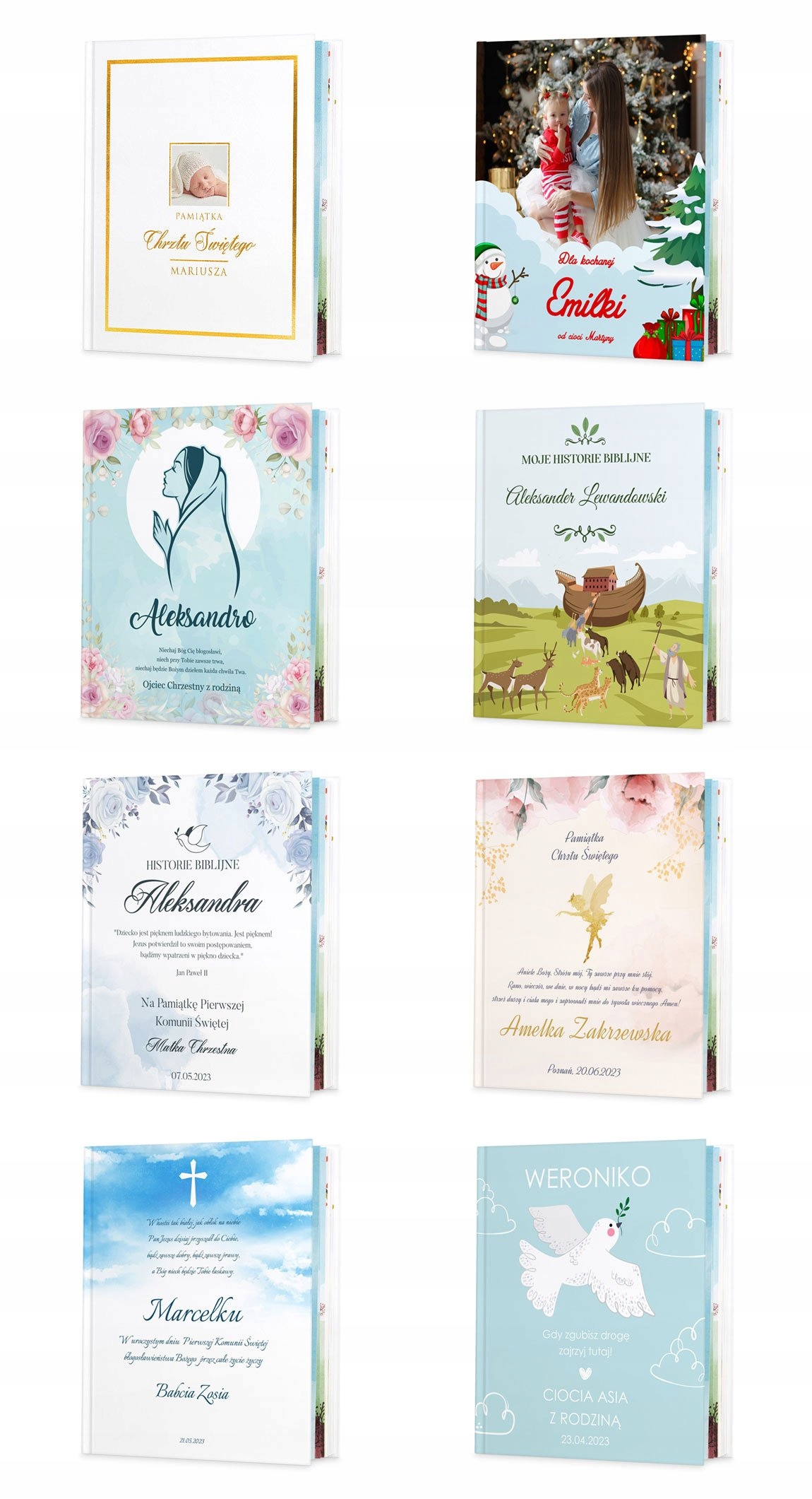 BIBLIA PREZENT NA CHRZEST KOMUNIA DZIECKA NADRUK Rok wydania 2021