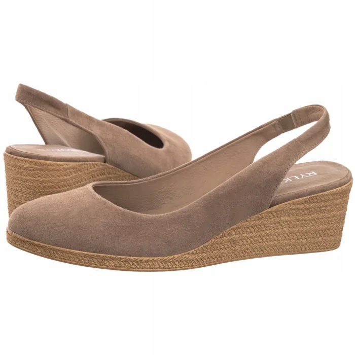 Dámské kožené boty Espadrilky Ryłko Béžové 4NEY2_X_ _4RG Beige