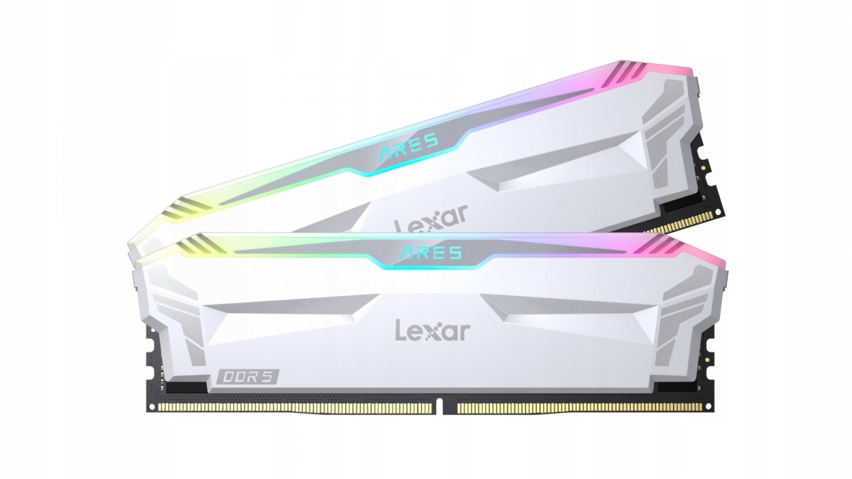 Lexar Paměť DDR5 Ares Rgb Gaming 32GB (2*16GB)/6400 bílá