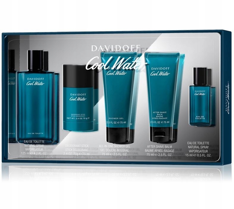 Davidoff Cool Water 365 Ml Velký Set Kosmetických Přípravků 5 Kusů