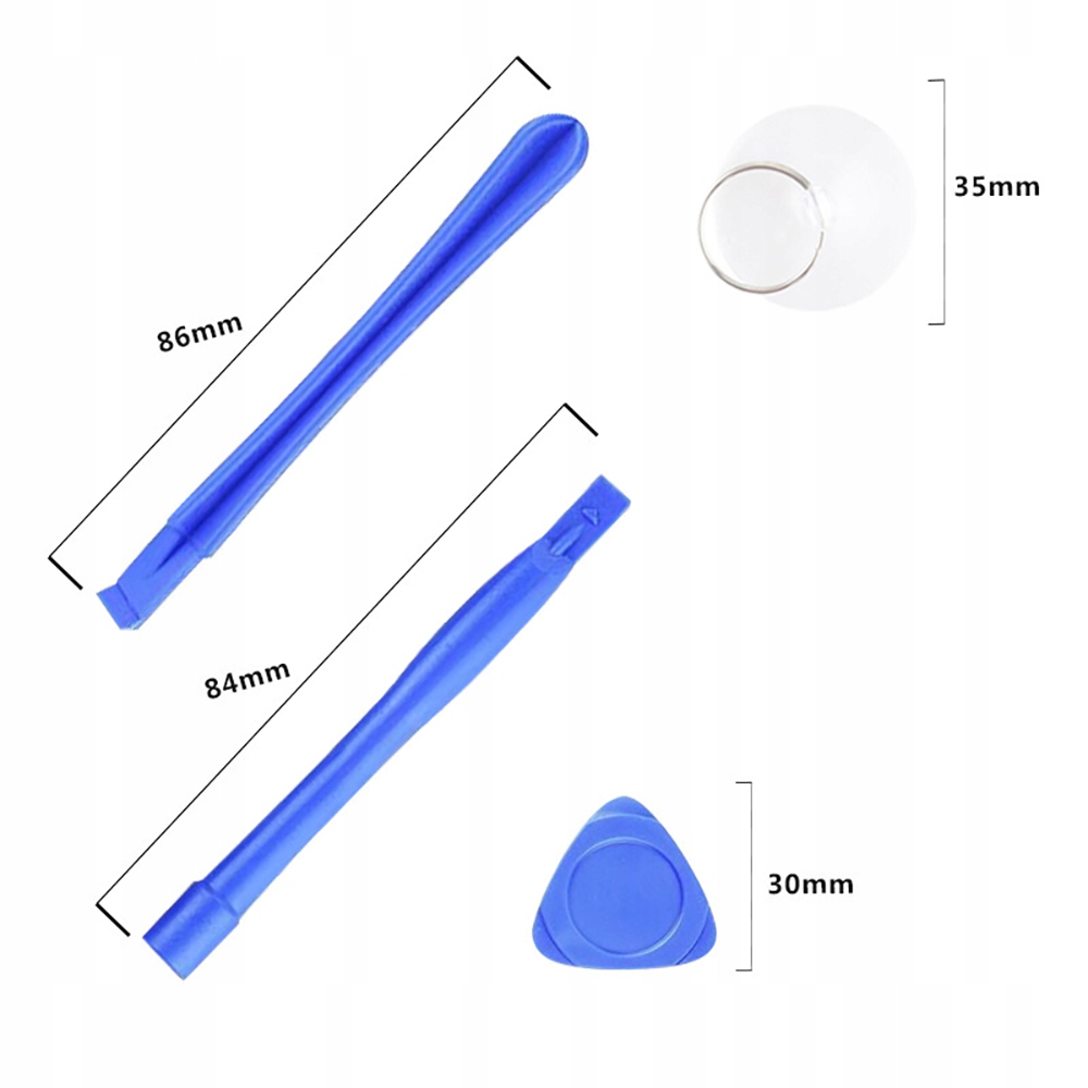 ZESTAW NARZĘDZI SERWISOWYCH DO TELEFONÓW GSM Liczba elementów w zestawie 18