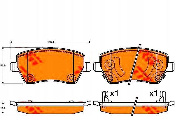 Trw Brzdové Destičky Nissan Micra IV 1.2 (K13)