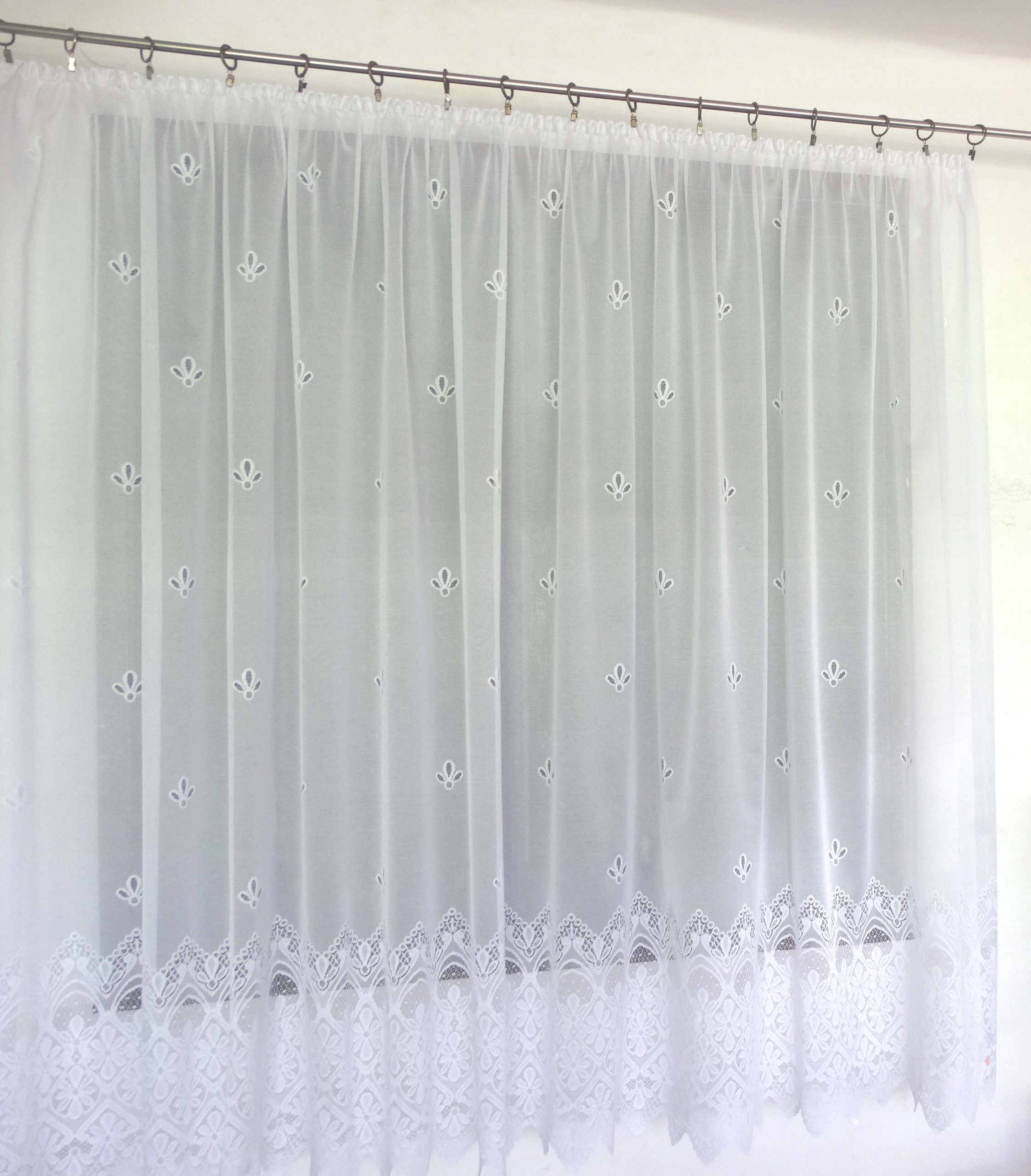 Mg Záclona žakárová 3088 Bílá 400x130 cm s páskou šitou G