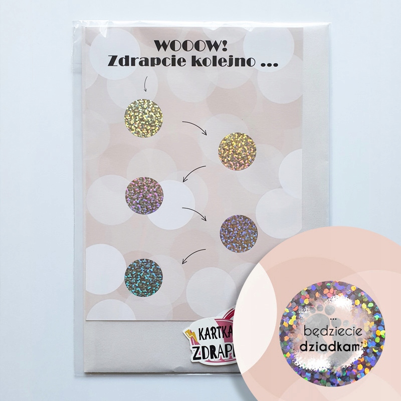 

Kartka zdrapka Ciąża zostaniecie dziadkami