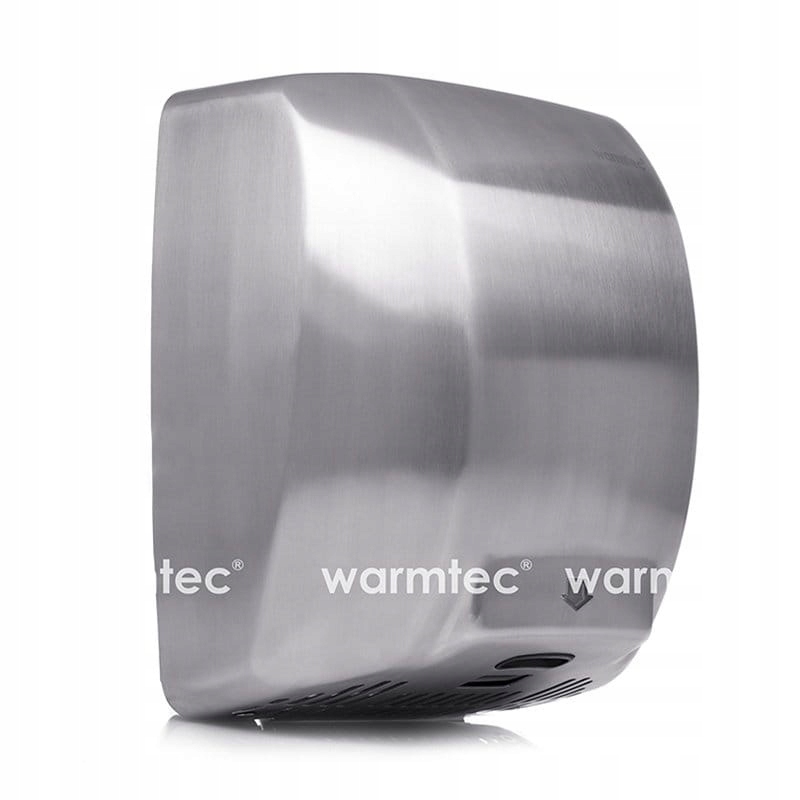 Suszarka do rąk Warmtec MaxFlow 1800W, metalowa, stal matowa