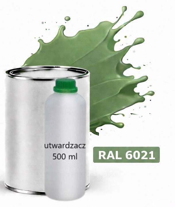 Ral 6021 Polyuretan Akryl 2:1 1 L Tupý Matný Lak Tužidlo Normal 0,5 L