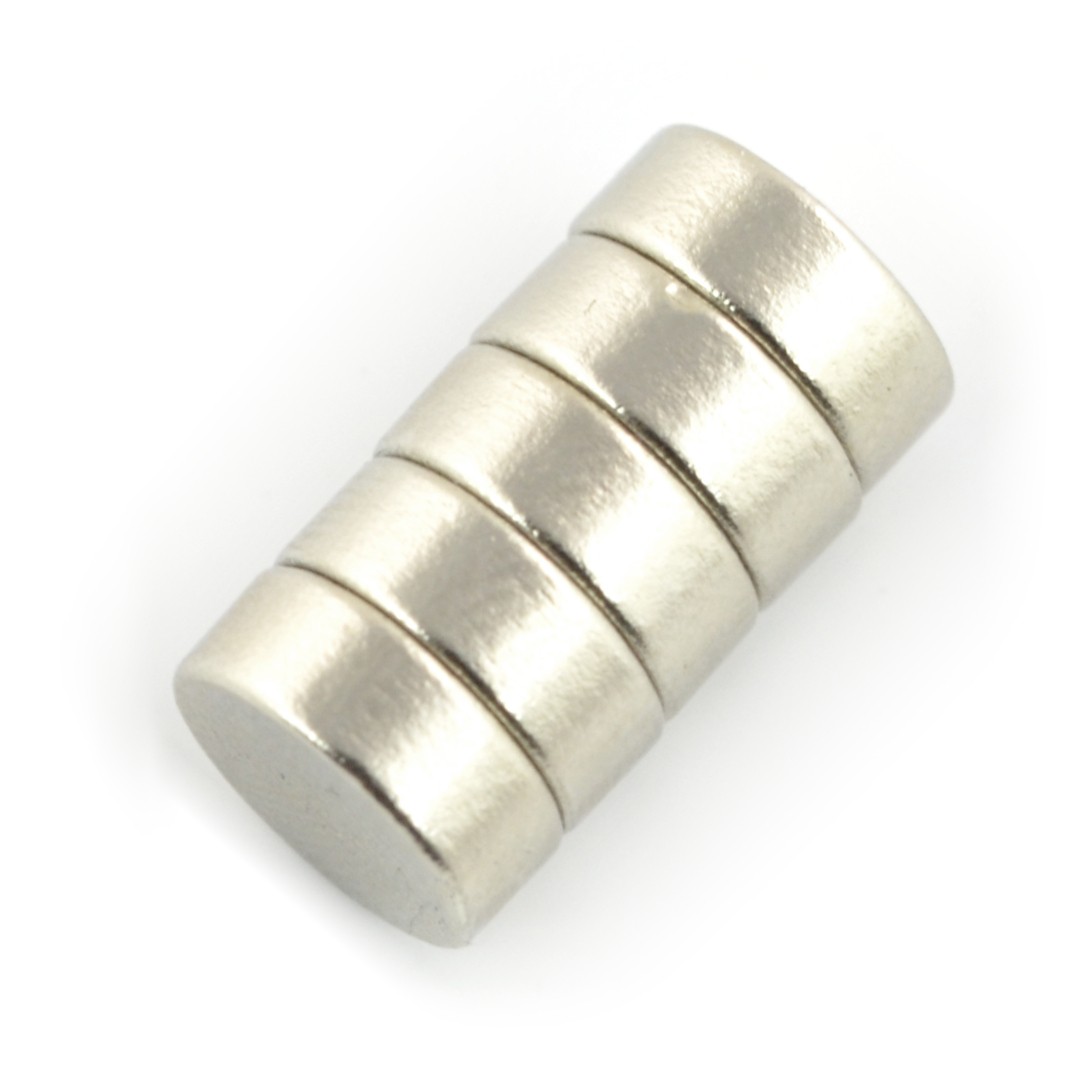 

Magnes neodymowy okrągły 10x4mm 5szt.