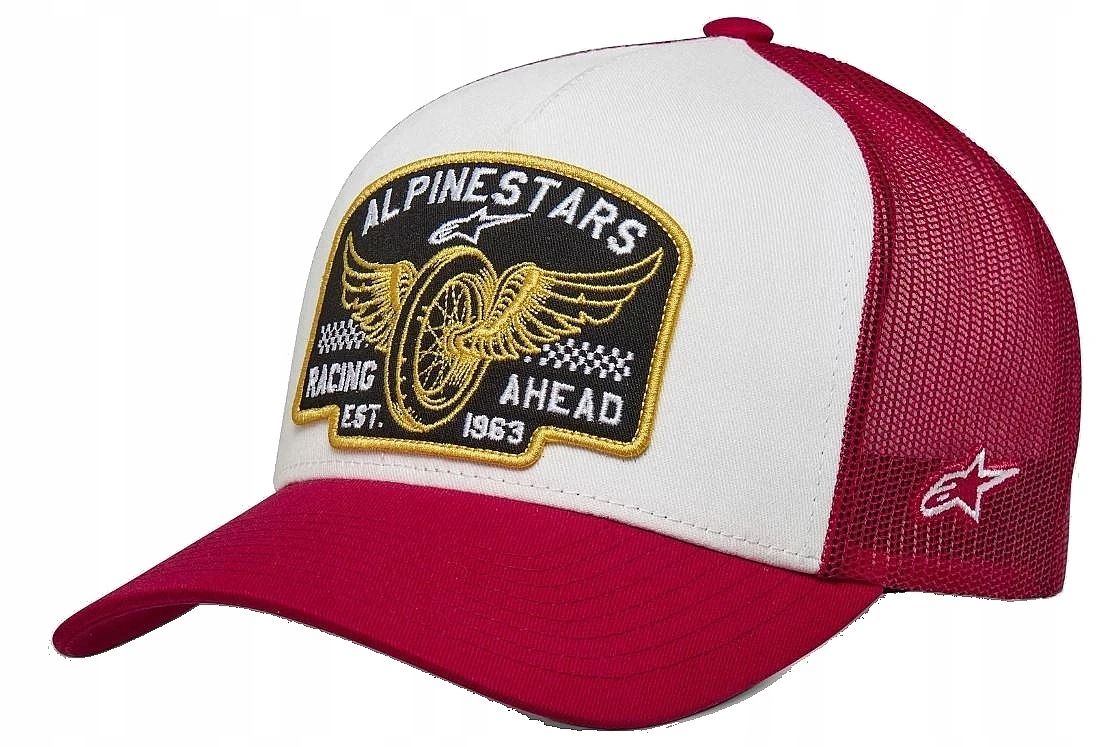 Alpinestars Heritage Patch Trucker kšiltovka červená, univerzální velikost