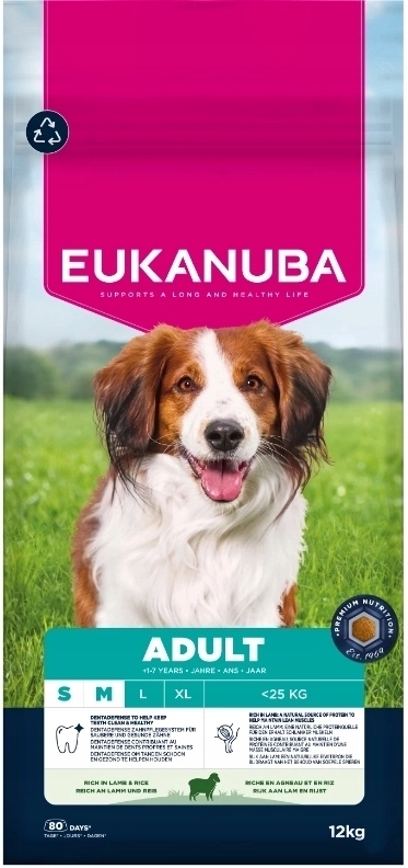 Eukanuba karma sucha dla psa małe średnie rasy jagnięcina 12 kg