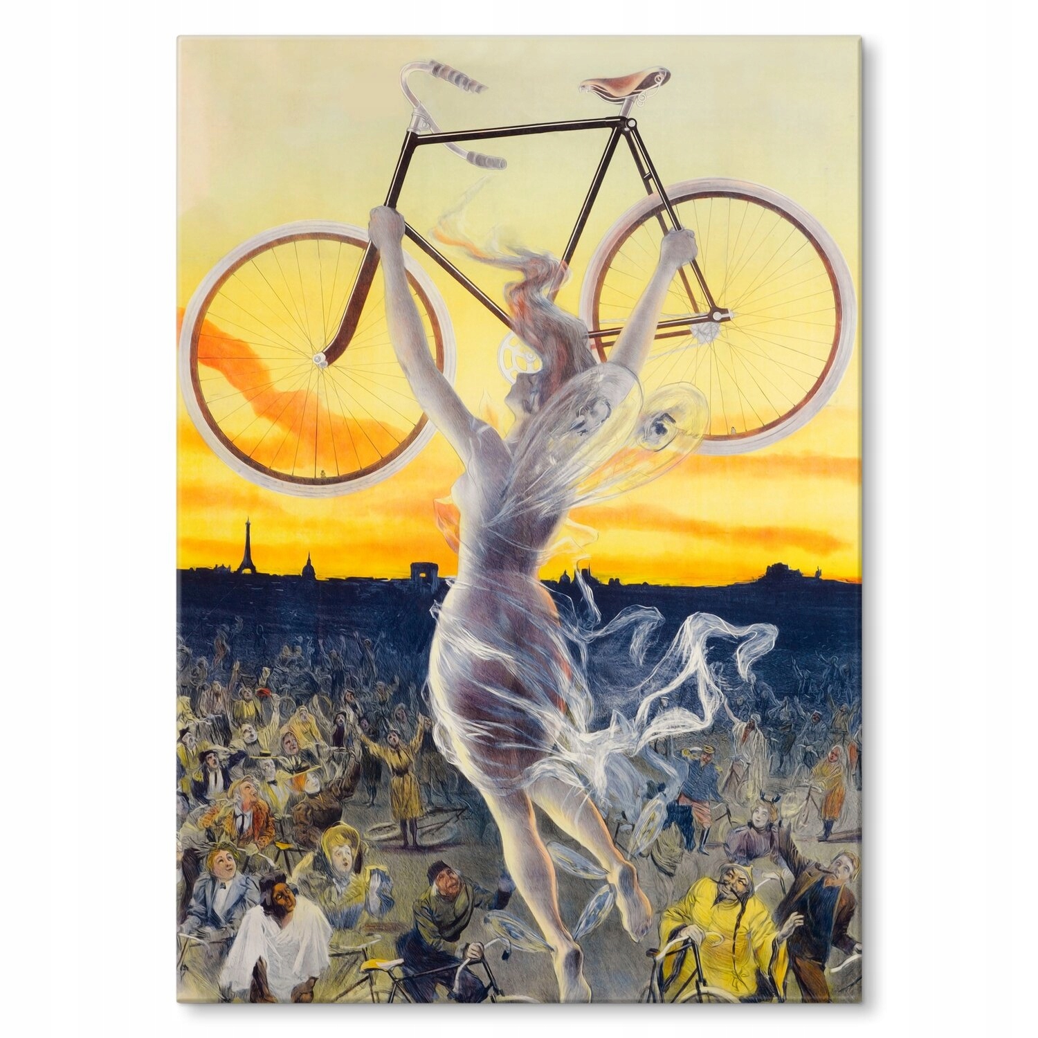 Kovový plakát flying bike Szyld Plech 42 x 59,4 cm Dárek