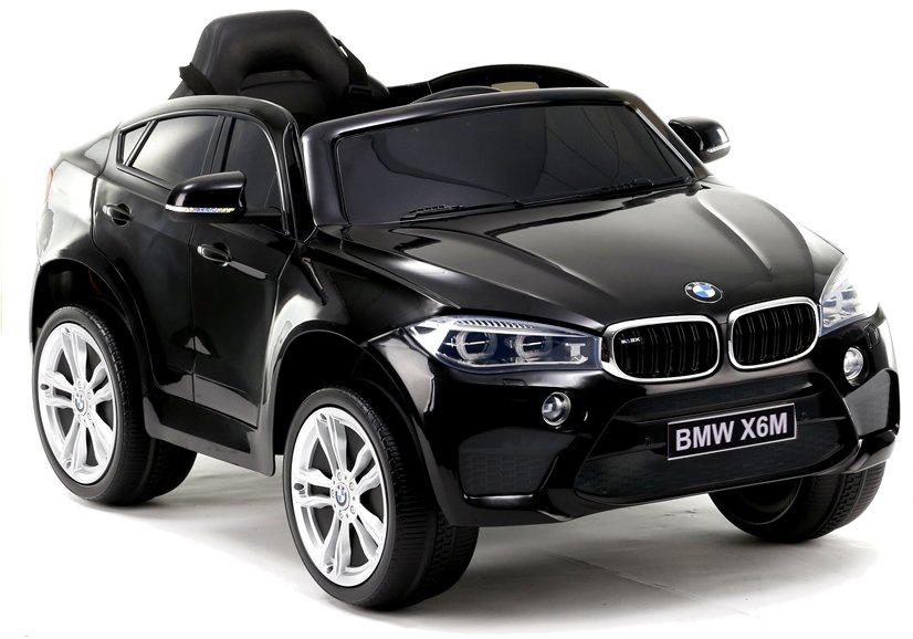 Auto na Akumulator Bmw X6 Czarne Skóra, Eva