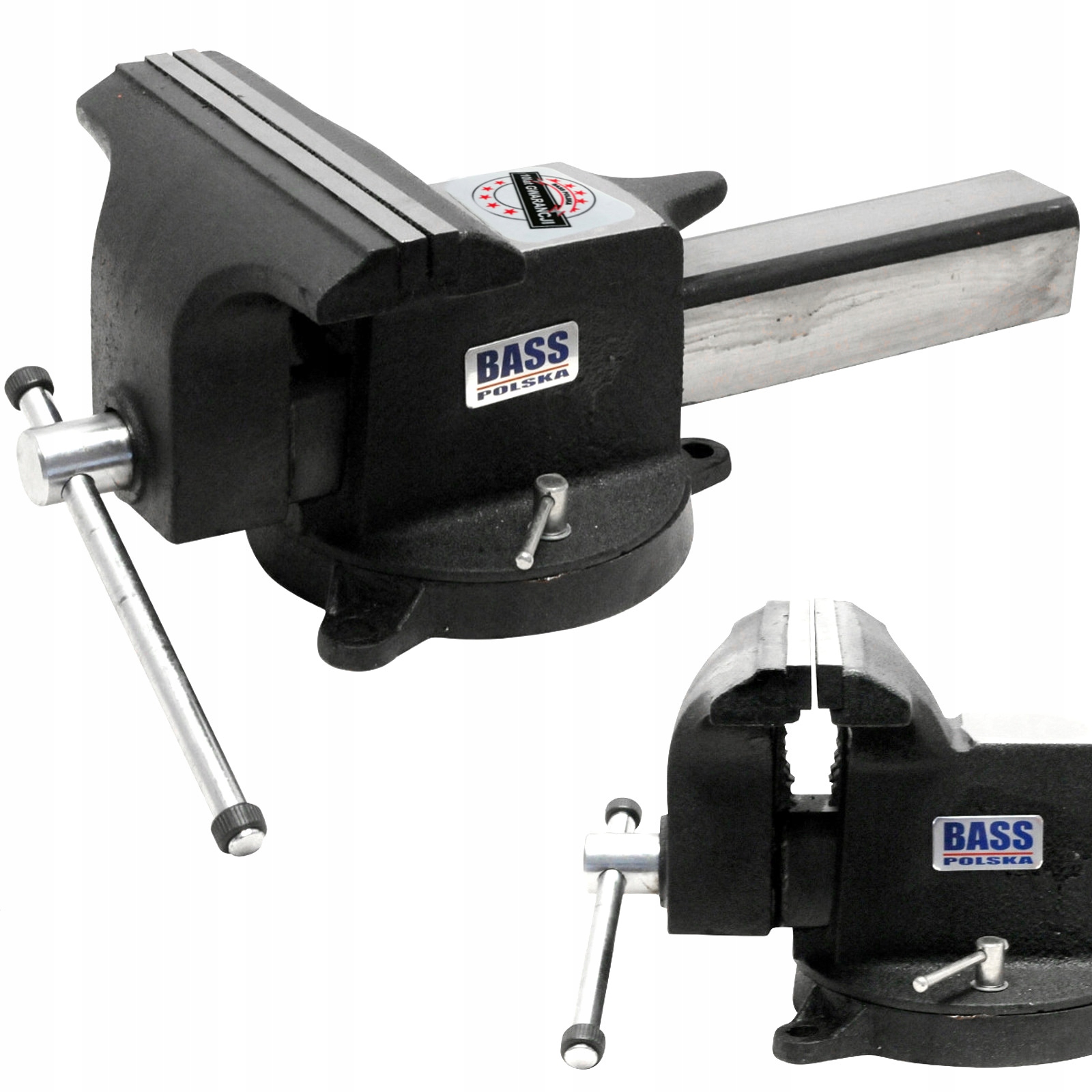 Слюсарні лещата 200 мм сталеві поворотні 8 