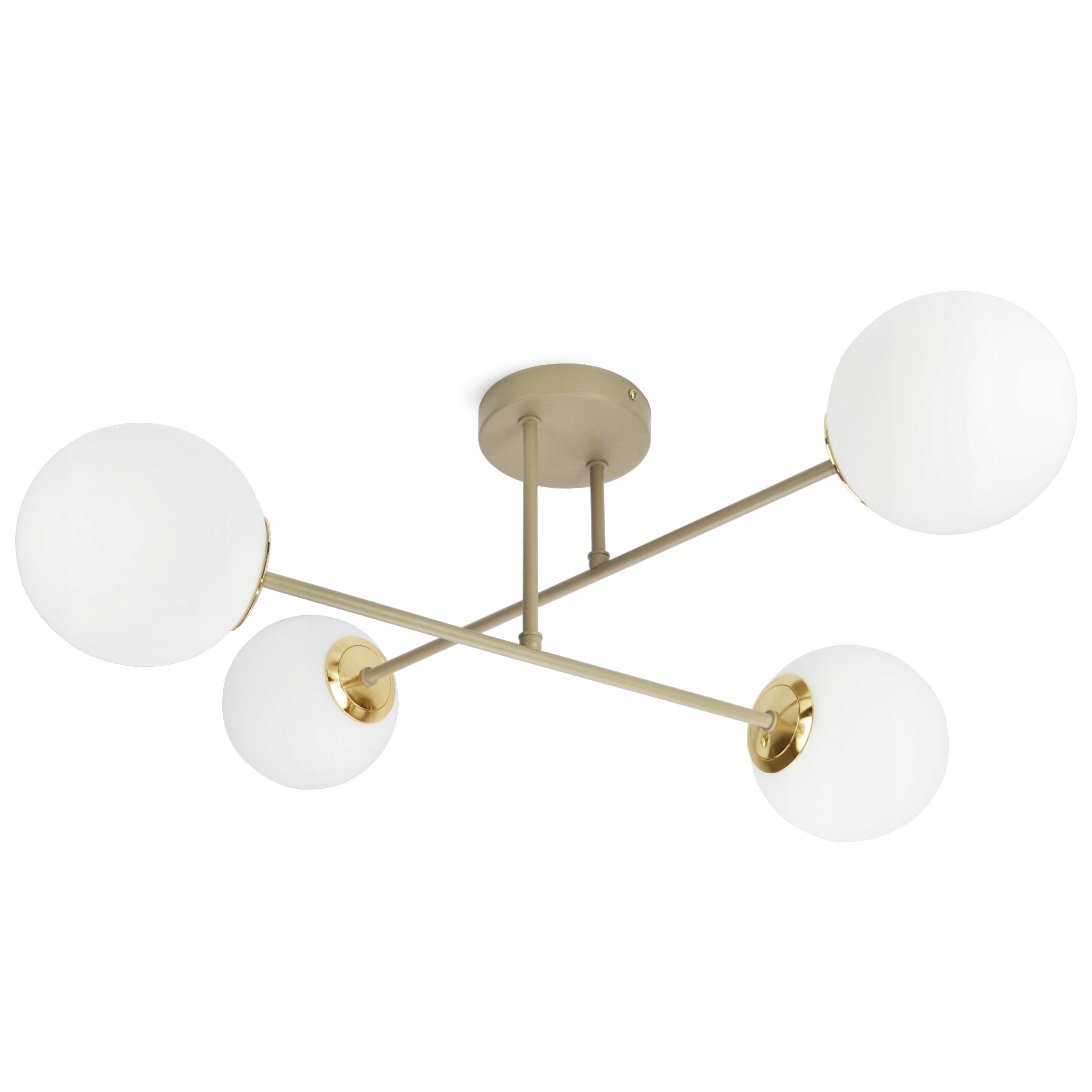 Lampa Sufitowa Żyrandol Plafon Beżowa Gray Beige G9 Led 564-W4