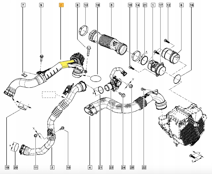 шланг труба renault CLIO IV 1.5 144602760R